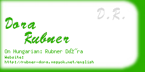 dora rubner business card